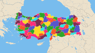 Turkijos provincijų sąrašas ir žemėlapis Thumbnail